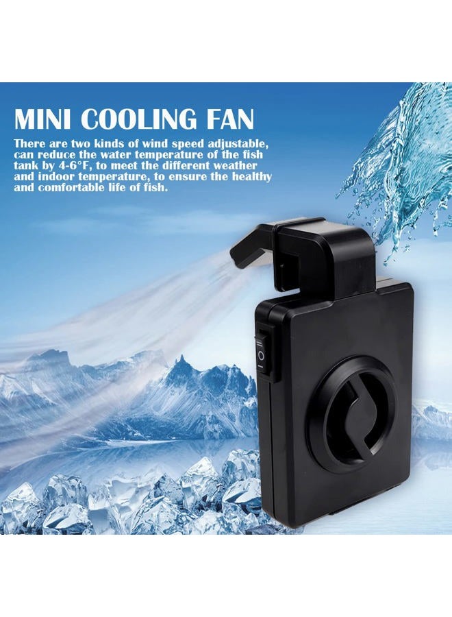 YOLUFER Mini Aquarium Cooler Aquarium Power Saving Cooling Fan Silent Cooling Fan USB Fish Tank Cooling Fan for Mini Fish Tank (US Plug) - Image 5