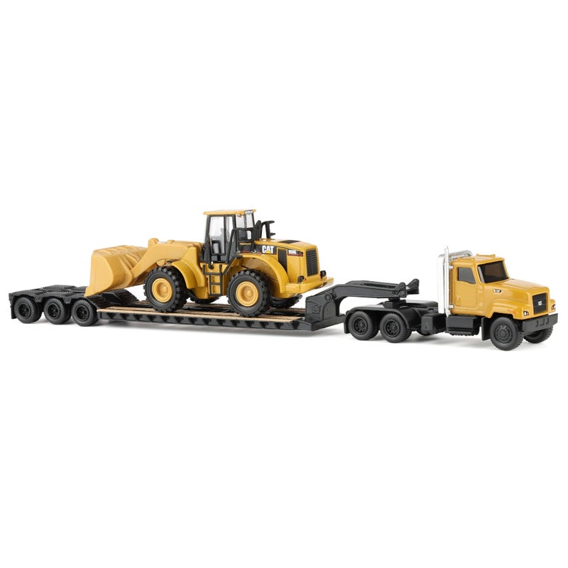 Diecast Masters 1/87 Caterpillar CT681 Day Cab with Lowboy & 950G Wheel Loader 84418 - Image 2