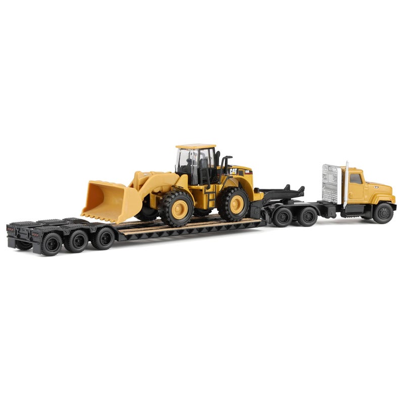Diecast Masters 1/87 Caterpillar CT681 Day Cab with Lowboy & 950G Wheel Loader 84418 - Image 3