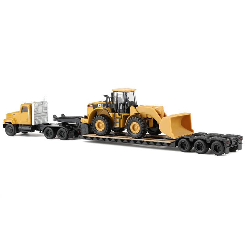 Diecast Masters 1/87 Caterpillar CT681 Day Cab with Lowboy & 950G Wheel Loader 84418 - Image 4