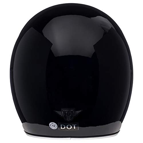 BELL Custom 500 Open-Face Motorcycle Helmet (Gloss Black - Large) - Image 5