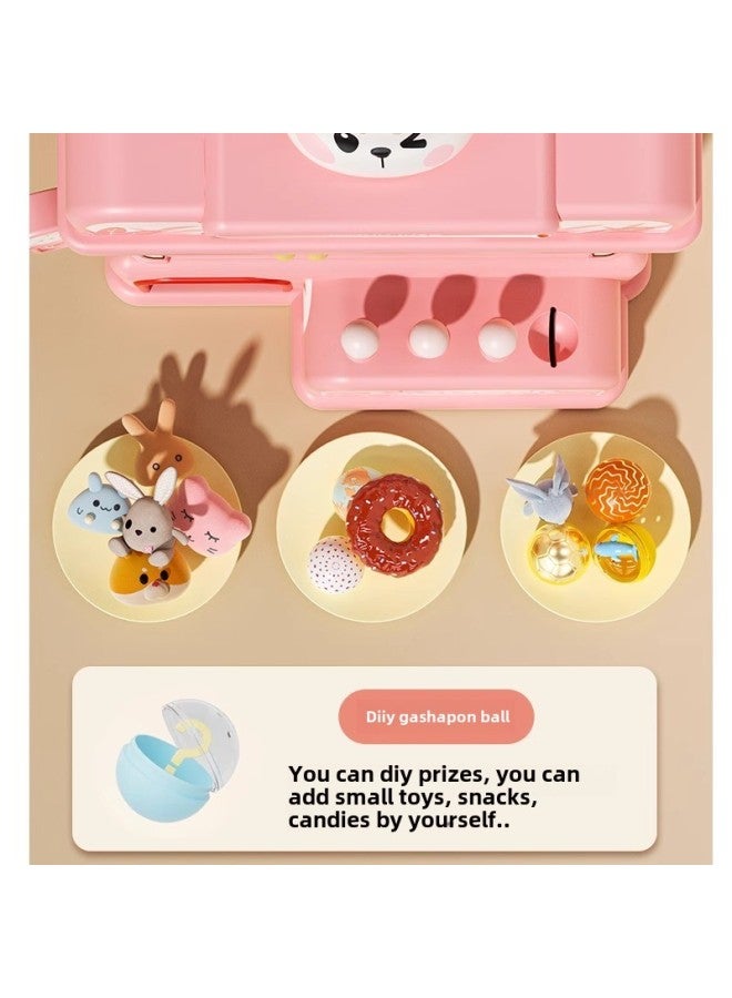 2024 Children's Grab Doll Machine Clip Doll Large Small Household Mini Gashapon Toy Gift For Boys And Girls-color:Light Version [large Size Luxury Model - Toffee Rabbit] Comes With 7 Candies + 40 Dolls + 10 Gashapon + Dual Power Supply - Image 5