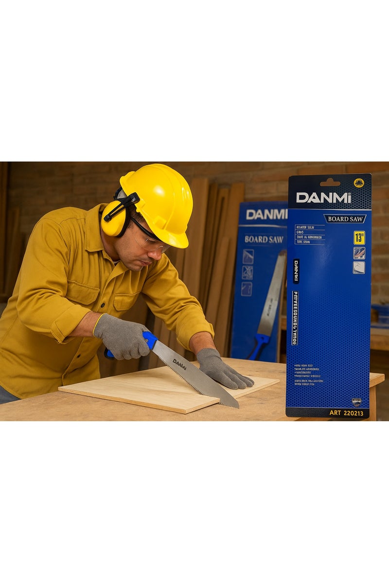 DANMI 13" Board Hand Saw for Wood & Plastic with Ergonomic Non-Slip Handle – Fast, Professional Cutting – Model ART:220213 - Image 4
