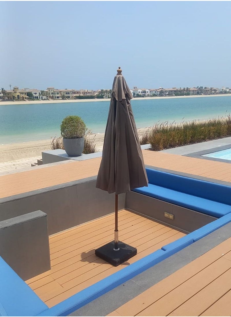 Swin Furniture Swin Round Wooden Outdoor Table Umbrella for Garden Patio Swimming Pool for Sale  - Image 3