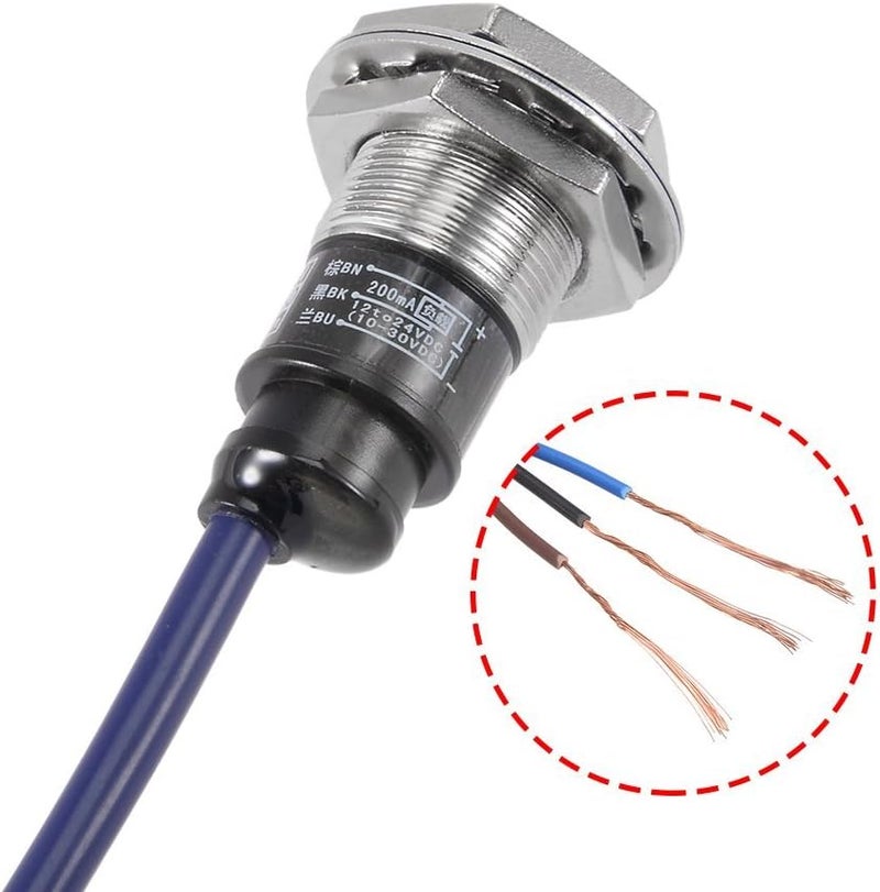 PR18 5DN NPNNO مستشعر القرب 5 مم مفتاح تبديل 12-24 فولت تيار مستمر 3 أسلاك لتسوية سرير الطابعة ثلاثية الأبعاد - Image 3