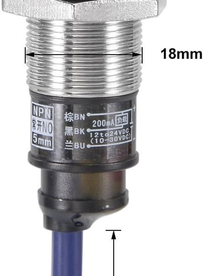 PR18 5DN NPNNO مستشعر القرب 5 مم مفتاح تبديل 12-24 فولت تيار مستمر 3 أسلاك لتسوية سرير الطابعة ثلاثية الأبعاد - Image 4