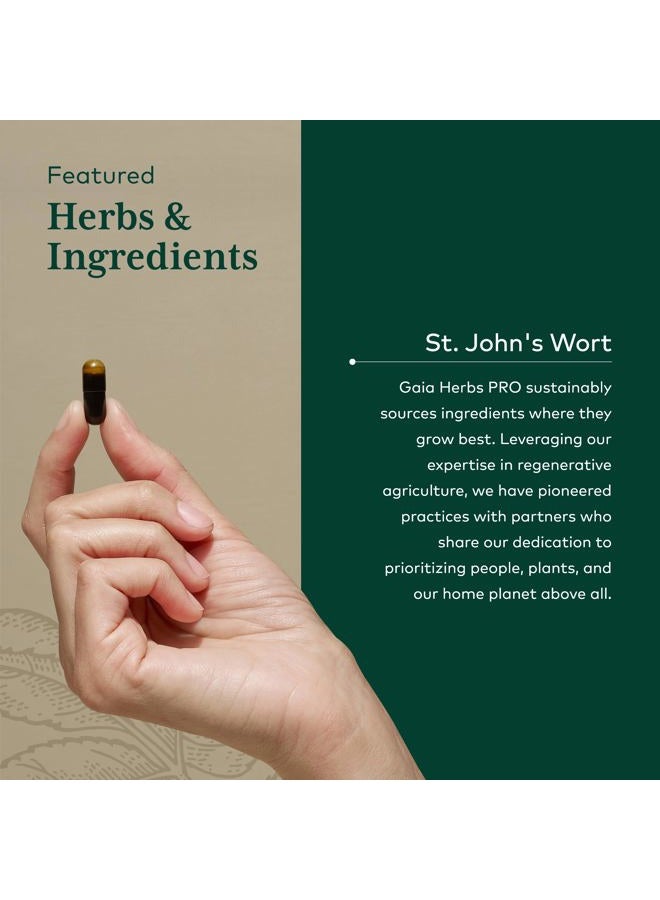 Gaia Herbs Pro St. John's Wort - Healthy Immune System Support Supplement - Health Supplement with Organic St John's Wort - 60 Liquid Phyto-Caps (30 Servings)  - Image 4
