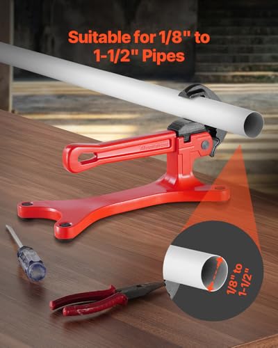 VEVOR Portable Pipe Vise Lightweight Aluminum Pipe Vise with 18 to 112 Clamping Capacity Ideal for Onsite Plumbing Installation Repair and Maintenance - Image 3