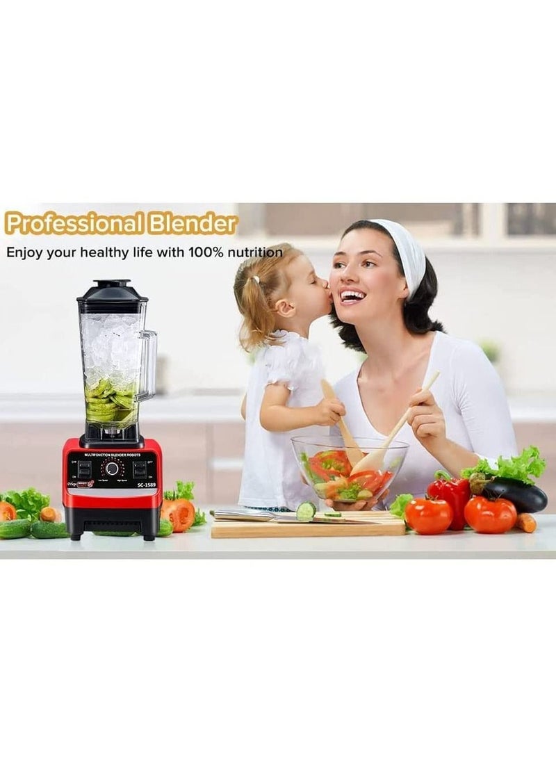 SILVER CREST 2.5L 4500W BPA Free Professional Heavy Duty Commercial Timer Blender Mixer Juicer Food Processor Smoothies Ice Crusher Kitchen  - Image 2