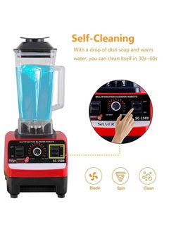 SILVER CREST 2.5L 4500W BPA Free Professional Heavy Duty Commercial Timer Blender Mixer Juicer Food Processor Smoothies Ice Crusher Kitchen  - Image 3