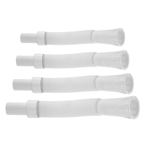 Johnson Bathrooms Johnson 4-Pack Collapsible Polypropylene Material Waste Pipe, Heavy Weight, White, Flexible and Corrosion-Resistant, for Easy Drainage and Plumbing Solutions - Image 1
