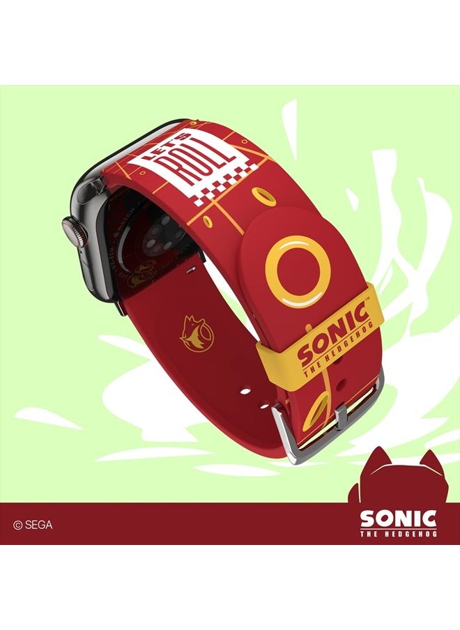 Sonic the Hedgehog: Knuckles the Echidna Smartwatch Band - Officially Licensed, Compatible with Every Size & Series of Apple Watch (watch not included)