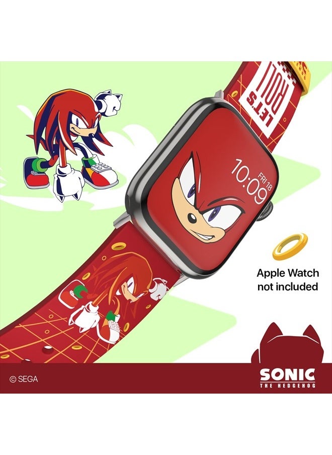 Sonic the Hedgehog: Knuckles the Echidna Smartwatch Band - Officially Licensed, Compatible with Every Size & Series of Apple Watch (watch not included)