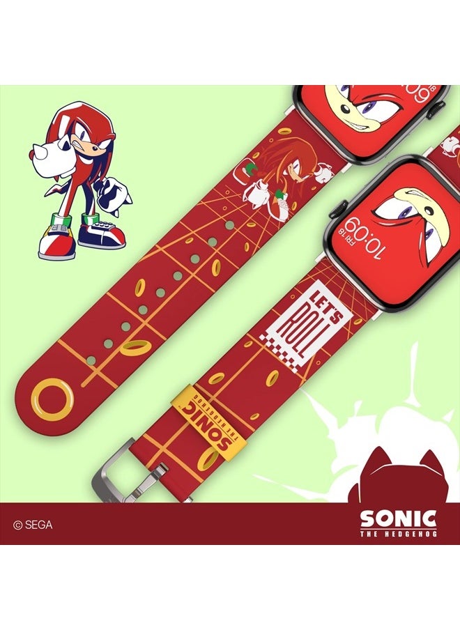Sonic the Hedgehog: Knuckles the Echidna Smartwatch Band - Officially Licensed, Compatible with Every Size & Series of Apple Watch (watch not included)