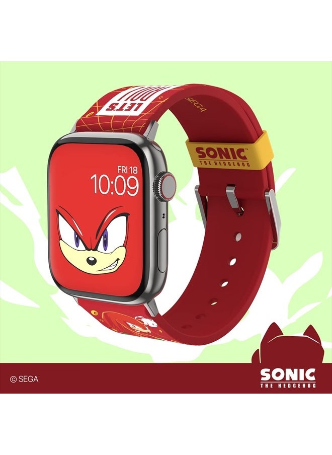 Sonic the Hedgehog: Knuckles the Echidna Smartwatch Band - Officially Licensed, Compatible with Every Size & Series of Apple Watch (watch not included)