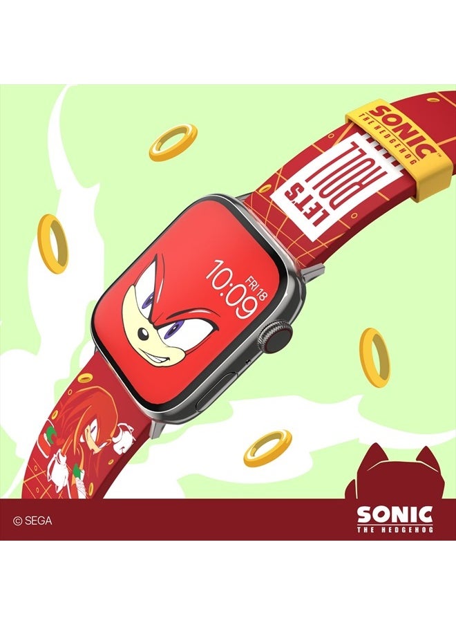 Sonic the Hedgehog: Knuckles the Echidna Smartwatch Band - Officially Licensed, Compatible with Every Size & Series of Apple Watch (watch not included)