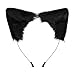 SMILETERNITY Handmade Fox Wolf Cat Ears Headwear Costume Accessories for Halloween Christmas Party Black - Image 3