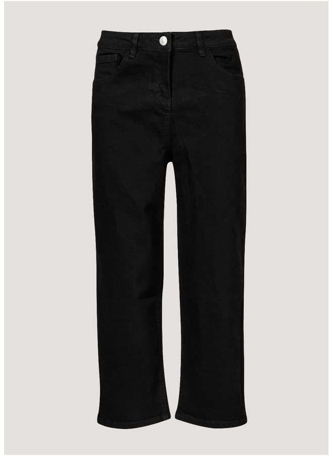 Matalan Grace Black Cropped Straight Leg Jeans  - Image 4