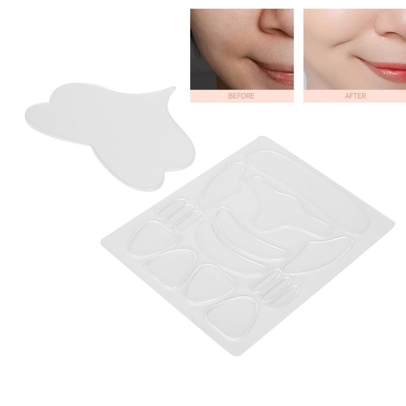 17pcs AntiWrinkle Pad Face Lift Reusable Forehead Sticker Silicone Chest Patch SkinCare - Image 1