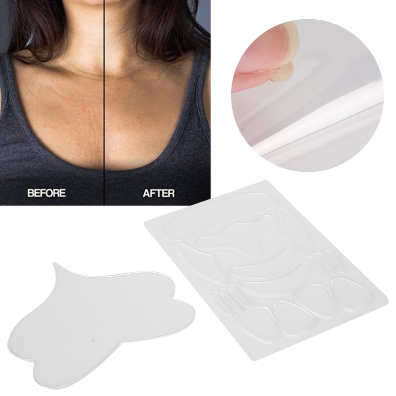 17pcs AntiWrinkle Pad Face Lift Reusable Forehead Sticker Silicone Chest Patch SkinCare - Image 4