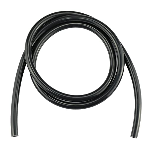 Ucreative 5FT ID 1/4" (6mm) High Temperature Silicone Vacuum Tubing Hose 130PSI Max Pressure Black - Image 1