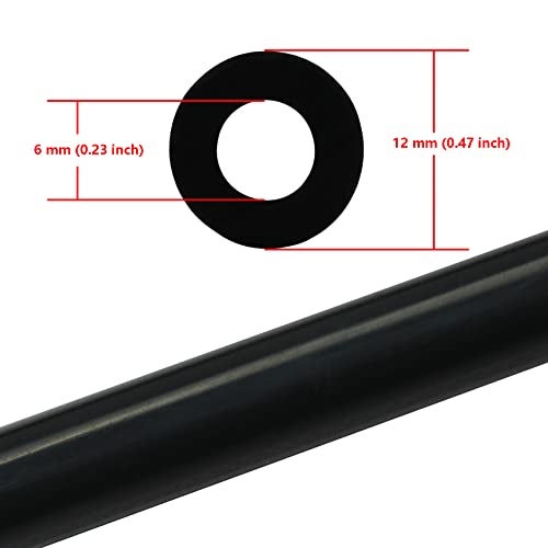 Ucreative 5FT ID 1/4" (6mm) High Temperature Silicone Vacuum Tubing Hose 130PSI Max Pressure Black - Image 2