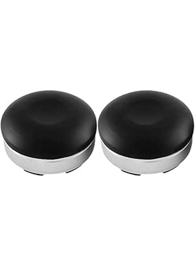 2Pcs Black Portable Laptop Stand Adjustable Height Cooling Riser For Desktop And Travel - Image 1