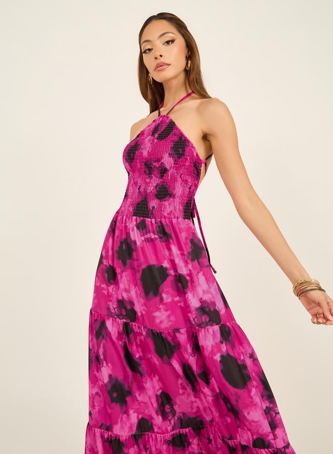 Styli All-Over Print Sleeveless A-Line Maxi Dress - Image 2