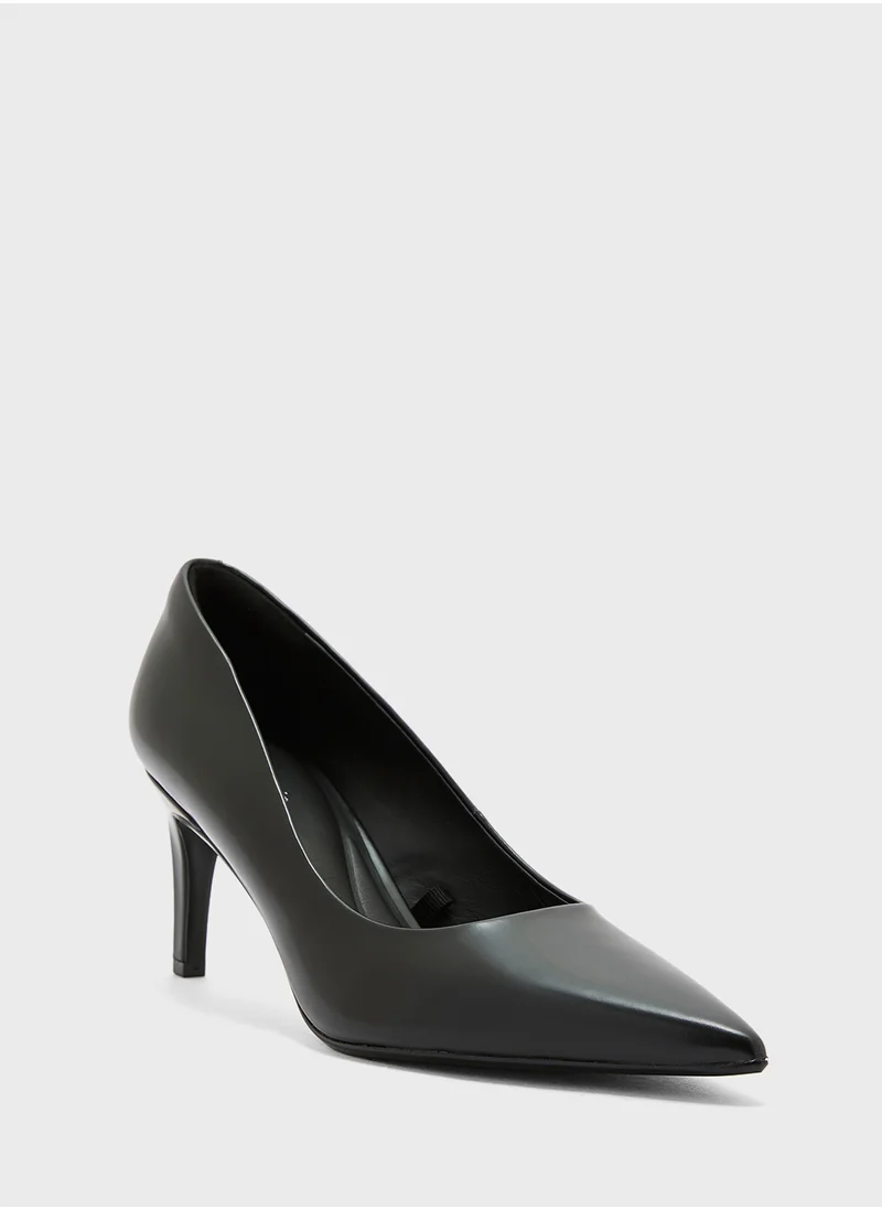 CALVIN KLEIN Leather Stiletto Pumps