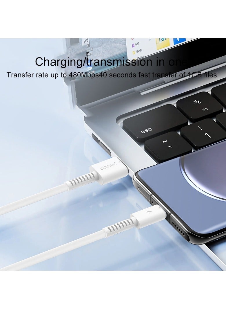يسيدو كابل USB ميكرو للشحن السريع من Yesido CA120M، مخرج 2A، 1 متر - Image 4