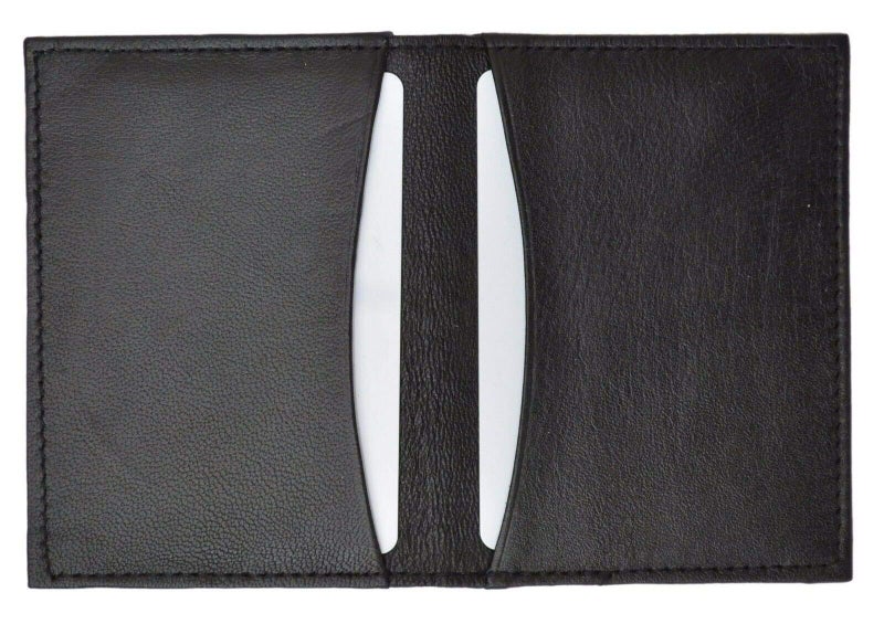 MARSHAL Slim Thin Leather Credit Card ID Mini Wallet Holder Bifold Driver's License Safe - Image 5