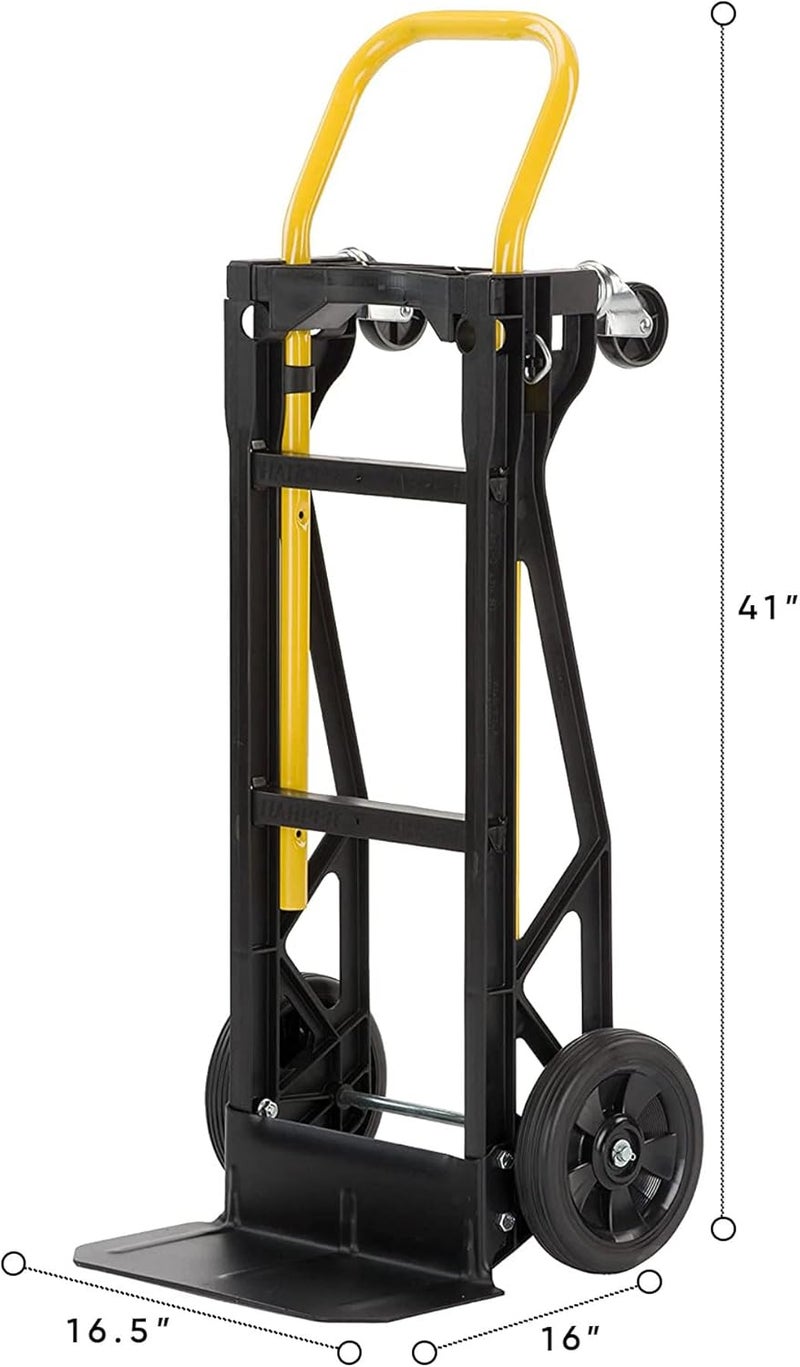 Harper Trucks Convertible Nylon Hand Truck w/ Stair Glides, 300lb Dolly & 400lb Cart Limit - Image 3