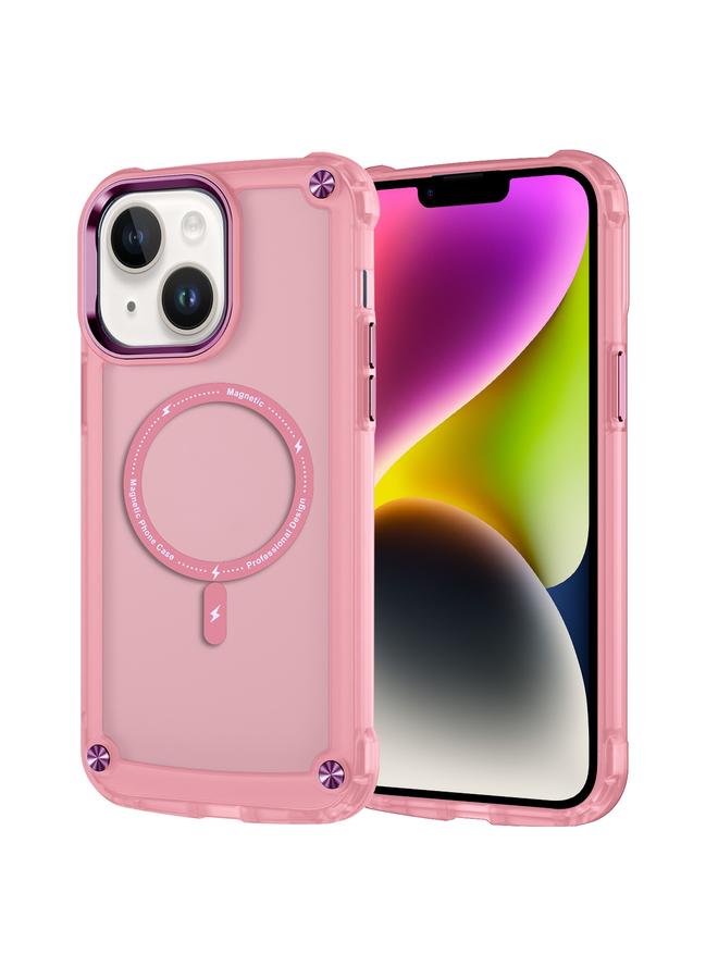 اس-توب جراب لهاتف iPhone 14 Plus مصنوع من الجلد TPU + PC MagSafe جراب مغناطيسي للهاتف - Image 1