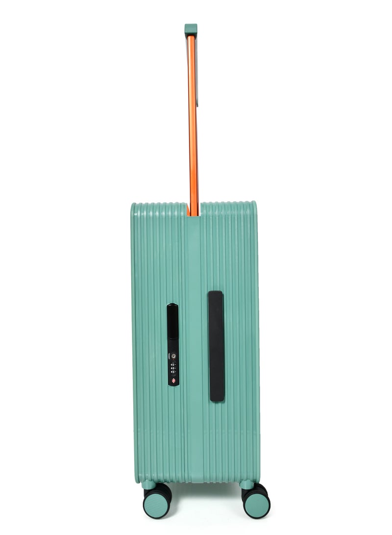 مورانو حقيبة سفر متينة للجنسين من Morano خفيفة الوزن، حقيبة باربع بعجلات دوارة مع قفل مدمج من TSA (2-قطع, أخضر) مقاسات 20''-24'' إنش. - Image 3