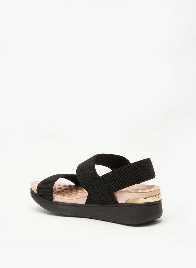 MODARE Cross Strap Flat Sandals - Image 2