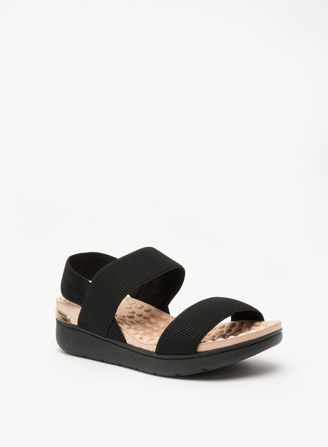 MODARE Cross Strap Flat Sandals - Image 1