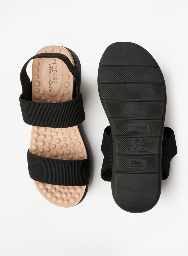 MODARE Cross Strap Flat Sandals - Image 4