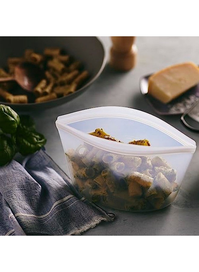 Stasher Premium Silicone Reusable Food Storage Bowl, Clear, Microwave, Sous Vide, Dishwasher, Oven and Freezer Safe, BPA Free, Leak-free, Eco-friendly, 6-Cup Bowl - Image 4
