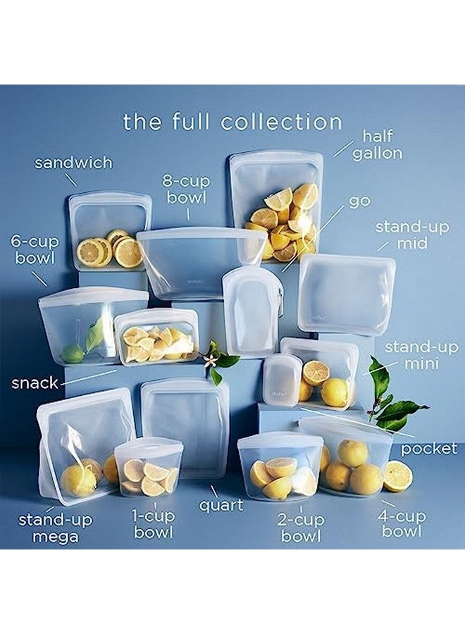 Stasher Premium Silicone Reusable Food Storage Bowl, Clear, Microwave, Sous Vide, Dishwasher, Oven and Freezer Safe, BPA Free, Leak-free, Eco-friendly, 6-Cup Bowl - Image 5