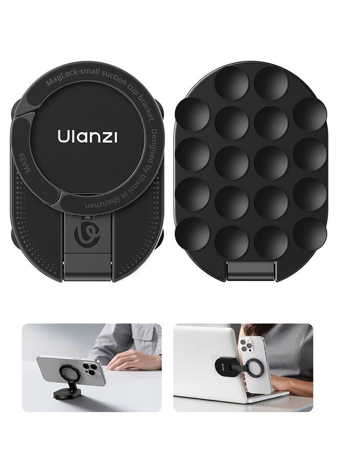 Ulanzi MagLock Suction Cup Phone Suction Mount Magnetic Stand Desktop Stand for Smartphone Glass Windows Mirrors Laptops - Image 3