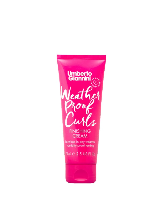 Umberto Giannini Weatherproof Curls Finishing Cream for All-Day Hold - Provides a Flexible Hold, Tames Frizz & Protects Against Humidity (75 ml) - Image 1