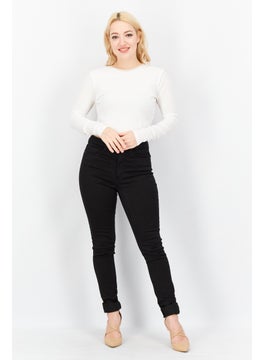 Another Reason Women Round Neck Long Sleeve Textured Top, White  - Image 2