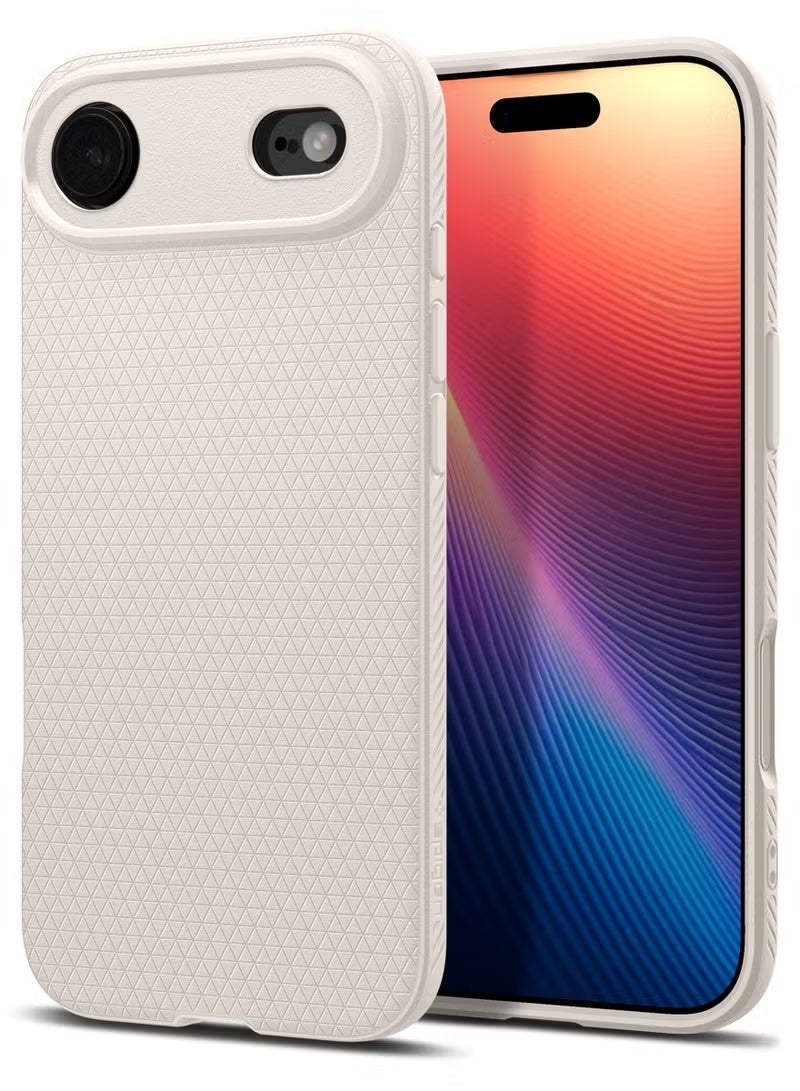 كارنييل غطاء حماية Liquid Air لهاتف iPhone 17 Air - مصنوع من التيتانيوم الطبيعي، ومصد TPU نحيف واقٍ من الصدمات، وسيليكون خفيف الوزن مضاد للخدش، وحماية من السقوط بدرجة عسكرية، متوافق مع iPhone 17 Air مقاس 6.6 بوصة - Image 1