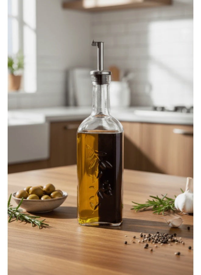 Pasabache Pasabahce High-Quality Clear Transparent Glass Oil Bottle – Durable & Elegant Kitchen Storage, 1000ml - Image 1