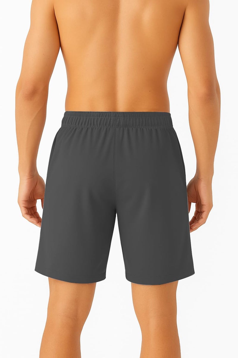 NEVER LOSE Running & Gym Workout Shorts with Pockets | Quick Dry Half Pant for Man | Stylish Men Shorts, Sports Shorts for Men & Boys | Bermuda Pants All Season Wear (in, Alpha, L, Regular, D.Grey) - Image 2