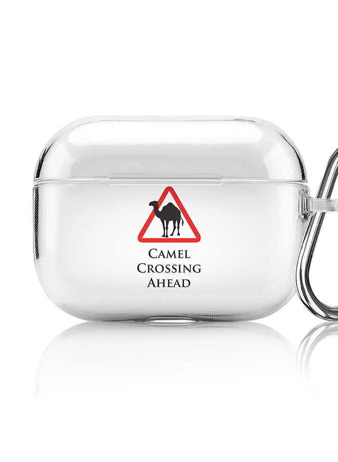 Stylizedd Classic Clear printed Case for Apple AirPods Pro 2nd Generation Thin Transparent Cover [Designed for Apple AirPods Pro 2nd Generation] - Camel Crossing - Image 1