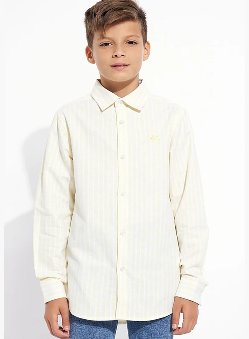 بيفرلي هيلز بولو كلوب Boys Long Sleeve Shirt