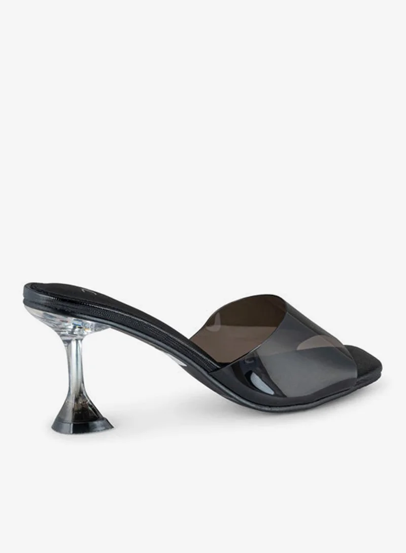 فينتشي صنادل نسائية بحزام واحد بكعب متوسط