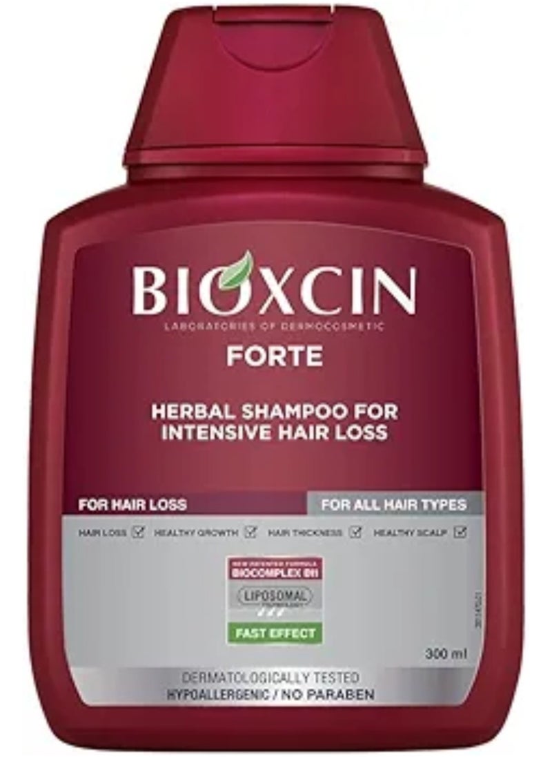 BIOXCIN - Forte Herbal Shampoo For Intensive Hair Fall 300ml - Image 1