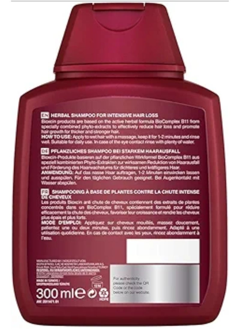 BIOXCIN - Forte Herbal Shampoo For Intensive Hair Fall 300ml - Image 1